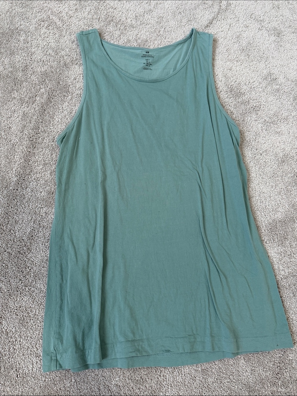 H&M Women's Mint Green Sleeveless Tank Top